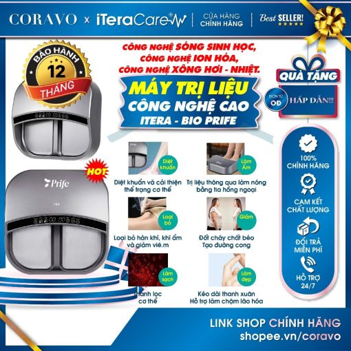 Máy Trị liệu, Chăm Sóc Sức Khỏe 3 IN 1 công nghệ cao ITera – Bio Prife ITeraCare – Coravo