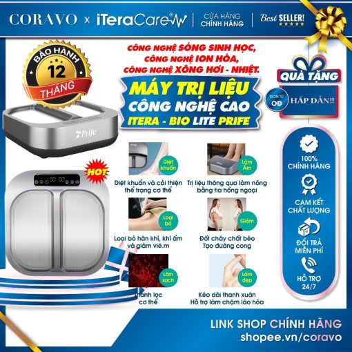 Máy Trị liệu, Chăm Sóc Sức Khỏe 3 IN 1 công nghệ cao ITera – Bio Lite Prife ITeraCare – Coravo